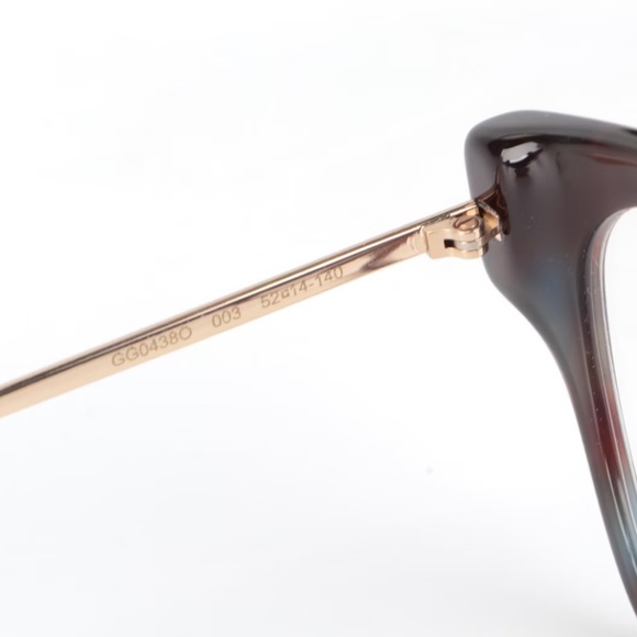 New Gucci GG04380 Browline Eyeglasses with Case and Slip Case - Picture 5 of 5